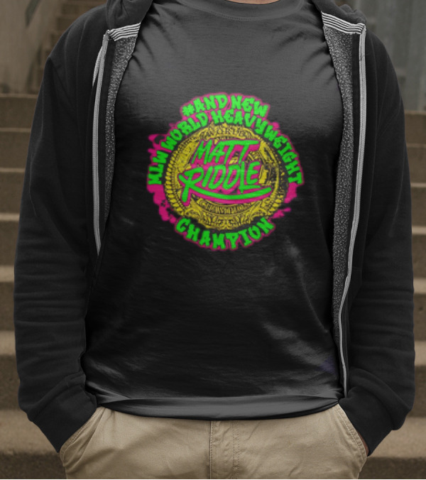 Matt Riddle And New World Heavyweight Champion T-Shirt