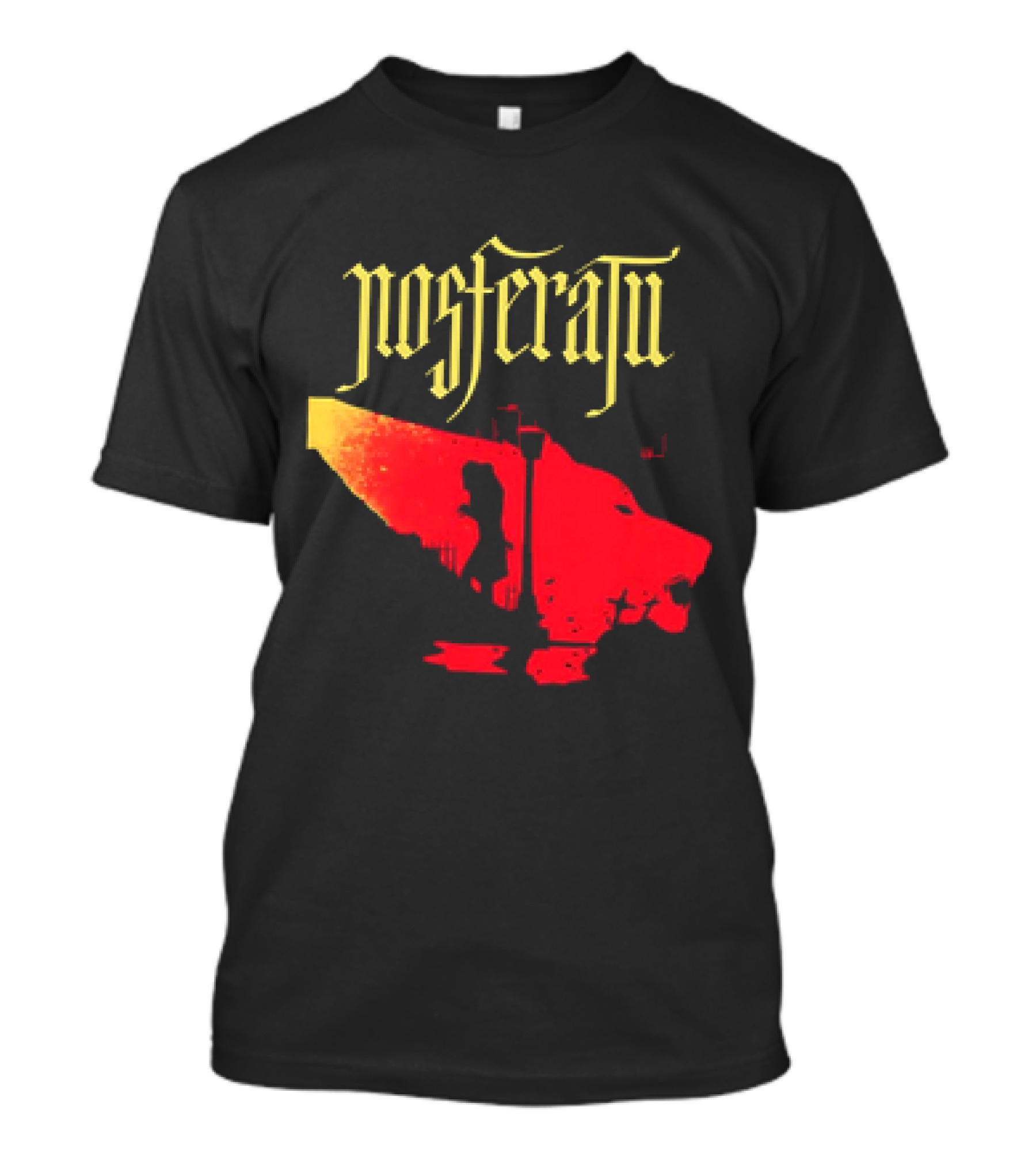 Nosferatu Vampire Silhouette Boat Scene T-Shirt 
