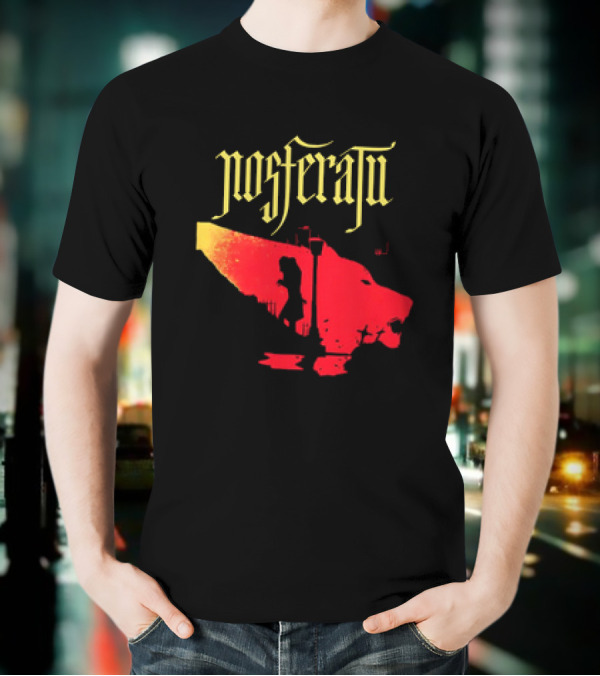 Nosferatu Vampire Silhouette Boat Scene T-Shirt