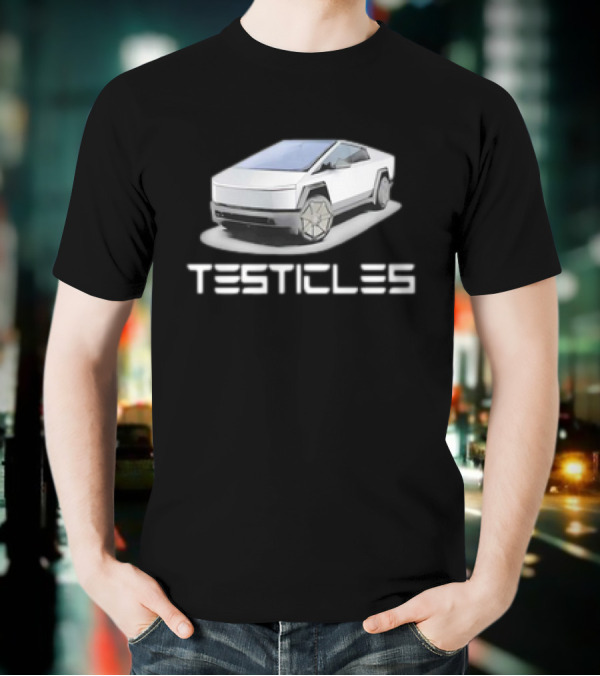 Testicles Cybertruck Parody Vintage Car T-Shirt