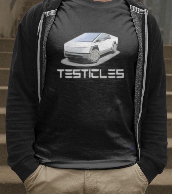 Testicles Cybertruck Parody Vintage Car T-Shirt
