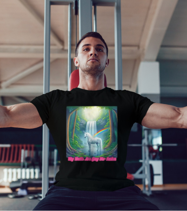 My Trolls Are Gay For Sasha Unicorn Waterfall Rainbow T-Shirt
