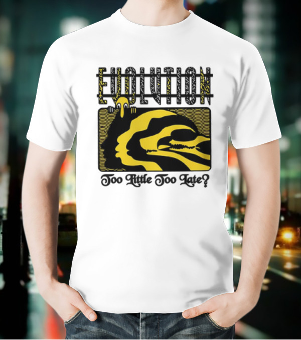 Evolution Too Little Too Late? Bold Yellow And Black T-Shirt