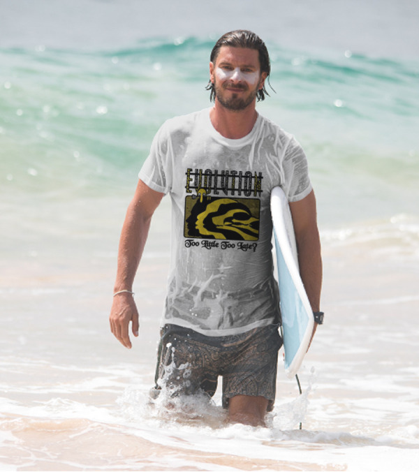 Evolution Too Little Too Late? Bold Yellow And Black T-Shirt