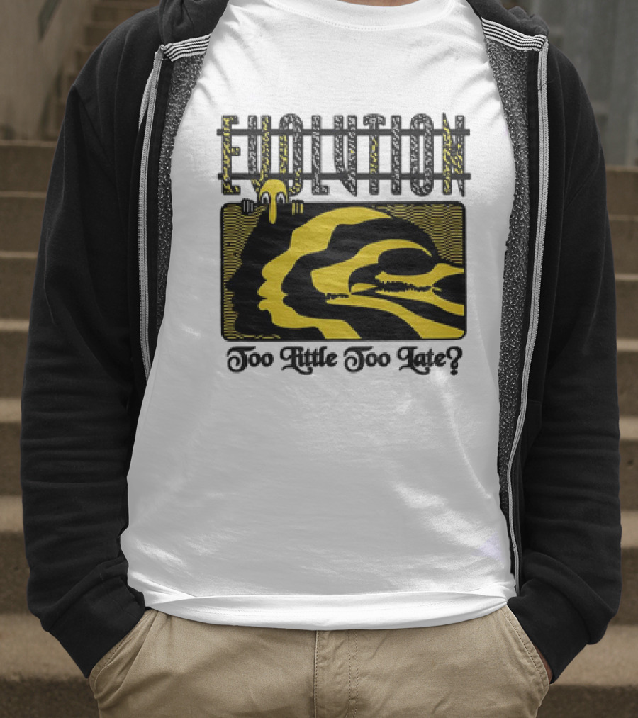 Evolution Too Little Too Late? Bold Yellow And Black T-Shirt