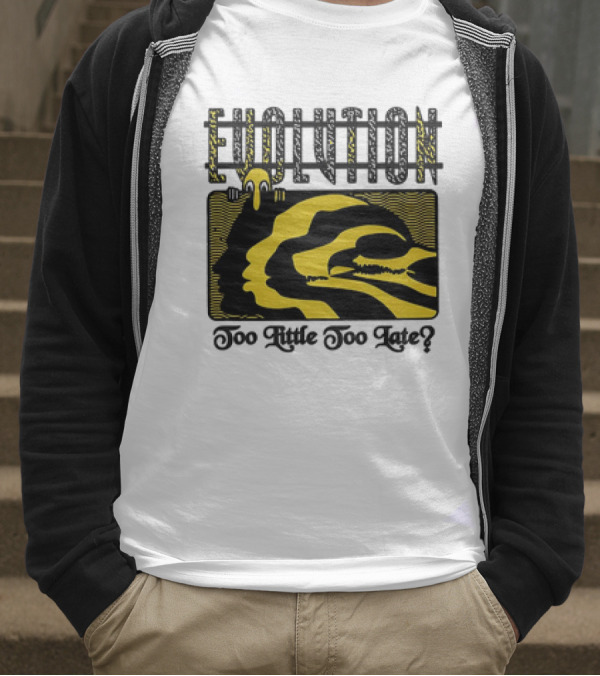 Evolution Too Little Too Late? Bold Yellow And Black T-Shirt