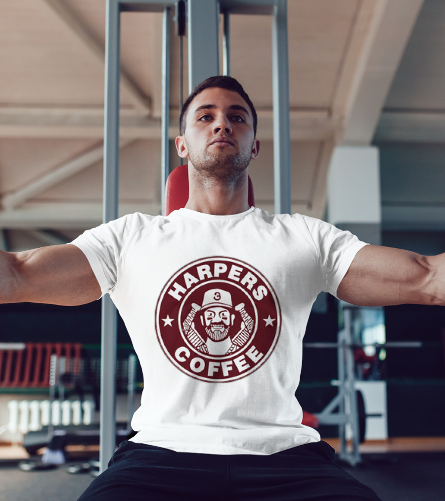 Bryce Harper Harpers Coffee MLBPA Baseball T-Shirt