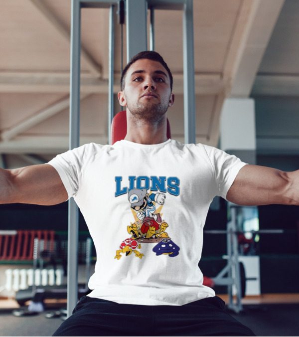 Lions Mario Stomps 49ers Chiefs Ravens T-Shirt