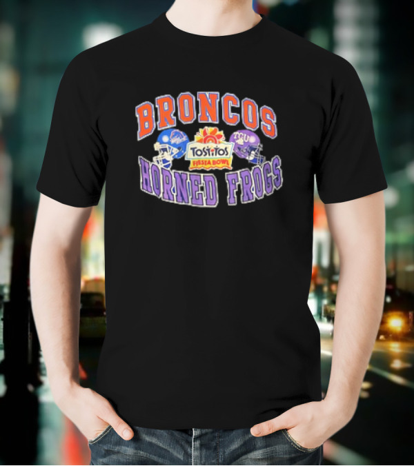 Broncos Horned Frogs Tostitos Fiesta Bowl Matchup T-Shirt