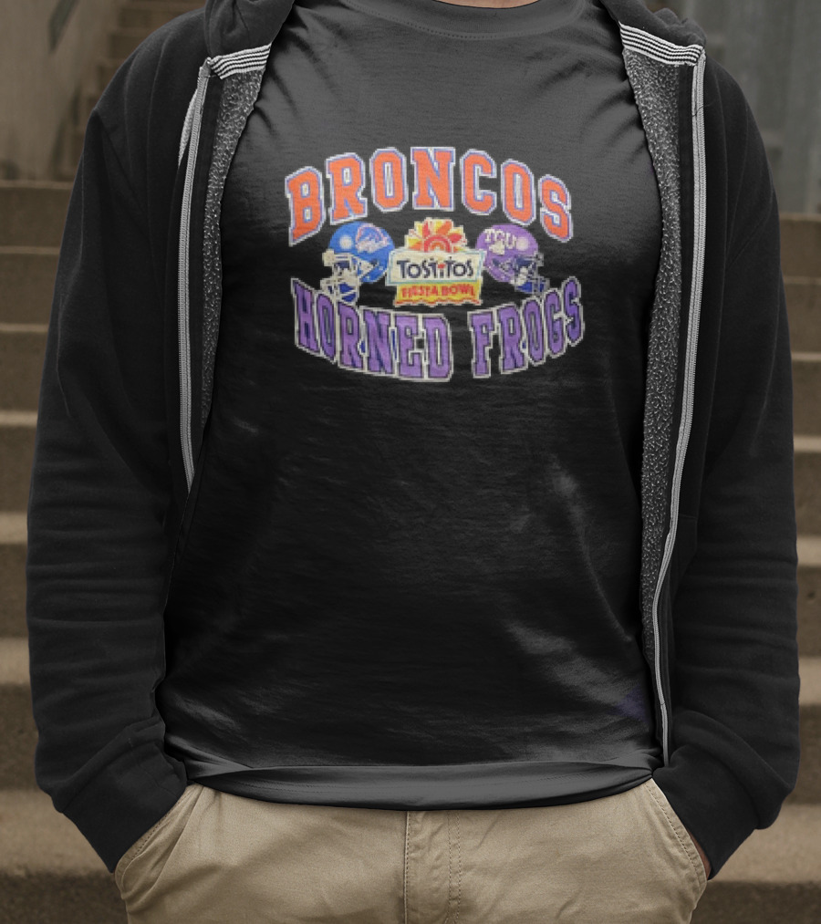 Broncos Horned Frogs Tostitos Fiesta Bowl Matchup T-Shirt