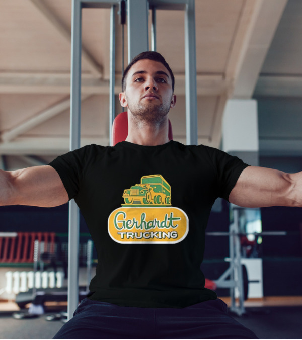 Gerhardt Trucking Vintage Green And Yellow Truck T-Shirt