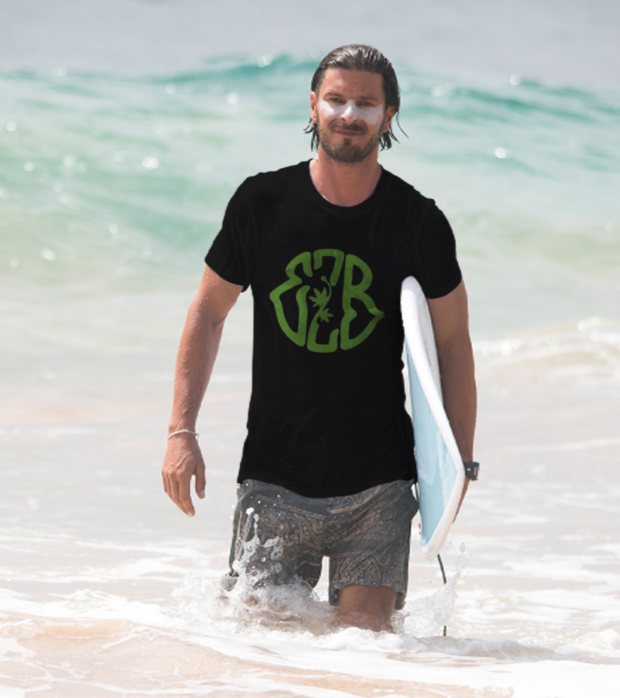 "420 Exclusive EZB Branding With Cannabis Motif" T-Shirt