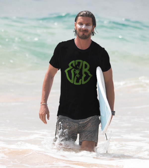 "420 Exclusive EZB Branding With Cannabis Motif" T-Shirt