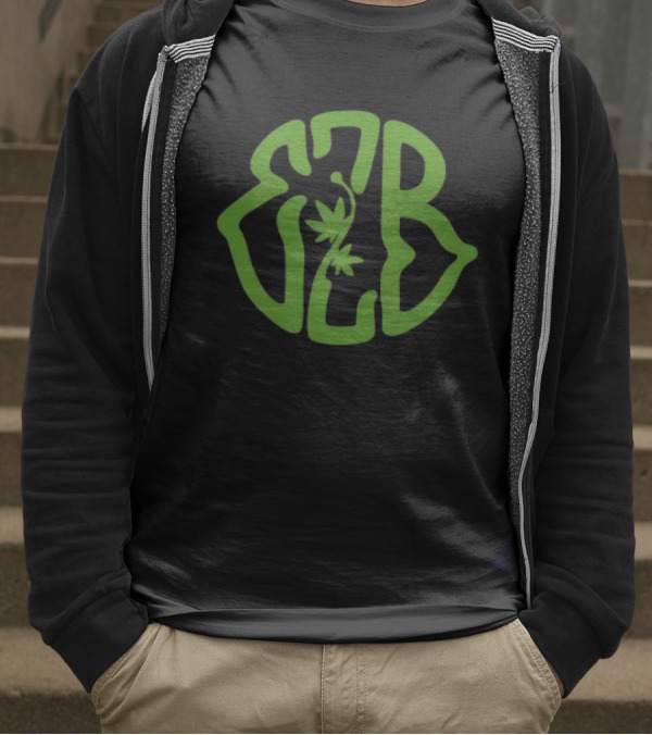 "420 Exclusive EZB Branding With Cannabis Motif" T-Shirt