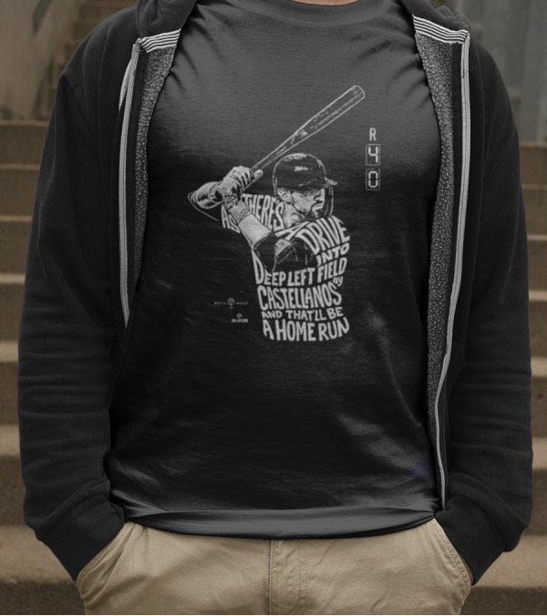 4-0 Ballgame Deep Left Field Castellanos Home Run T-Shirt