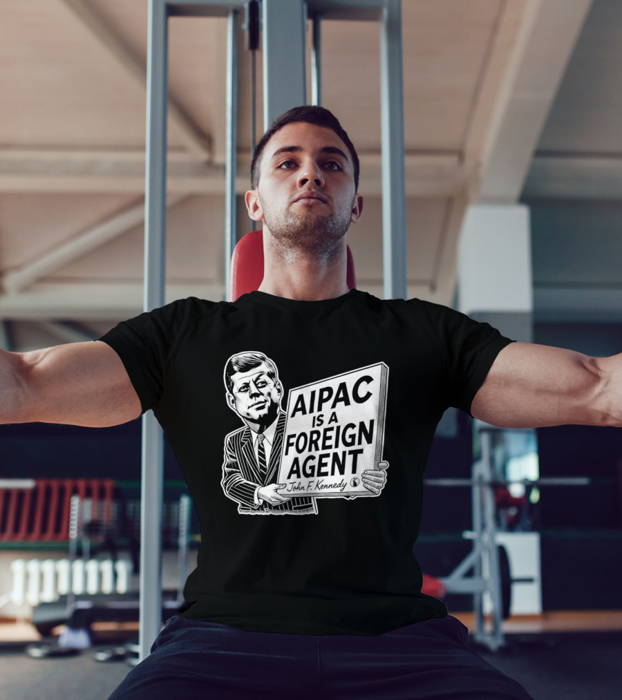AIPAC Is A Foreign Agent John F. Kennedy Caricature T-Shirt
