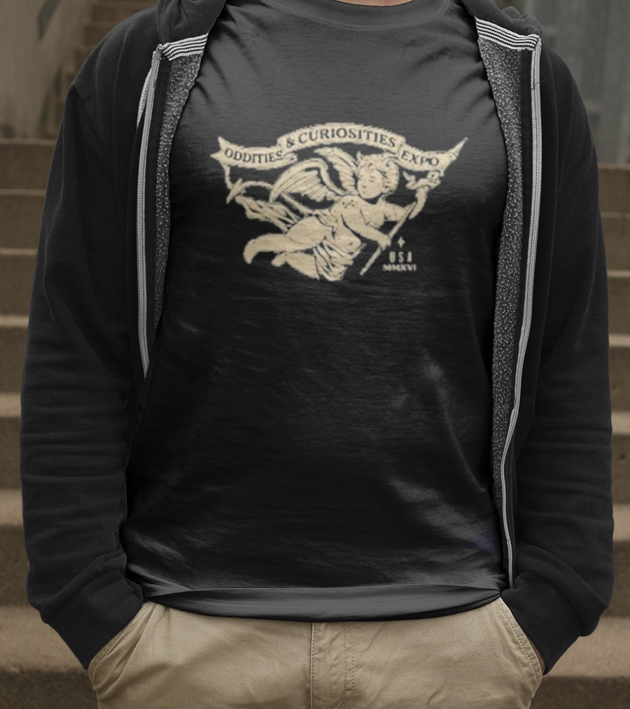Oddities And Curiosities Expo Angel B+C USA T-Shirt