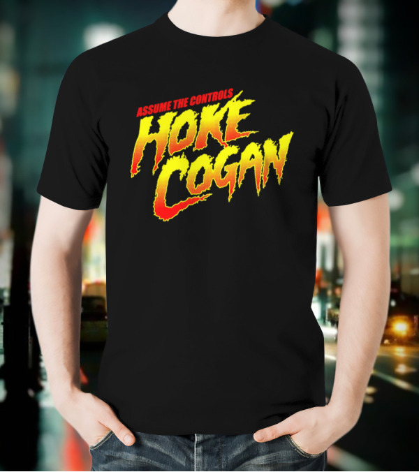 Assume The Controls Hoke Cogan Retro Style Bold Text Influence T-Shirt
