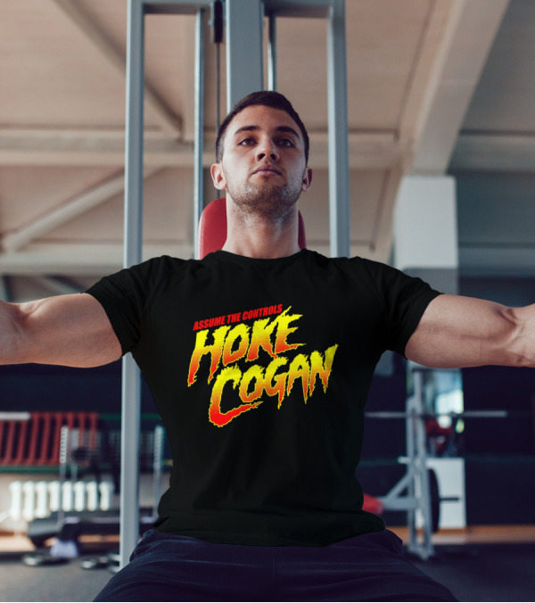 Assume The Controls Hoke Cogan Retro Style Bold Text Influence T-Shirt