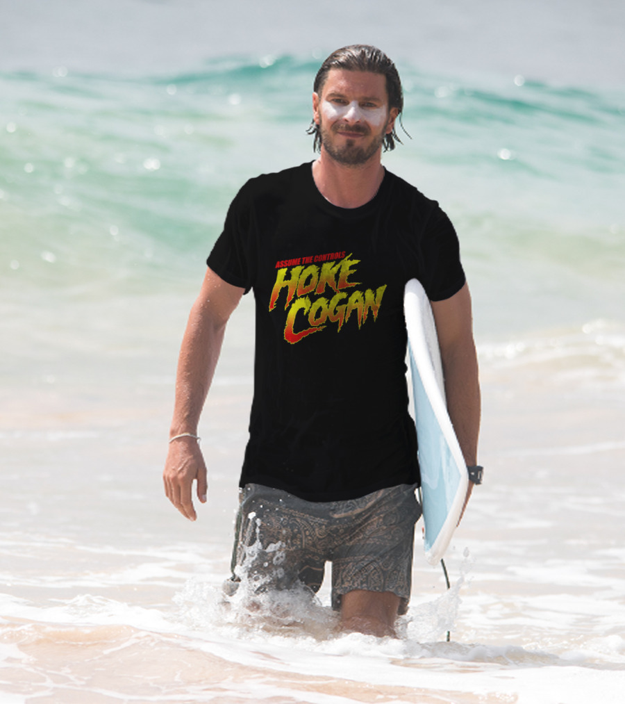 Assume The Controls Hoke Cogan Retro Style Bold Text Influence T-Shirt