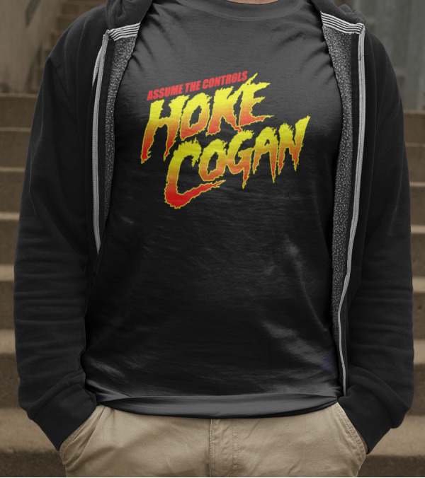 Assume The Controls Hoke Cogan Retro Style Bold Text Influence T-Shirt