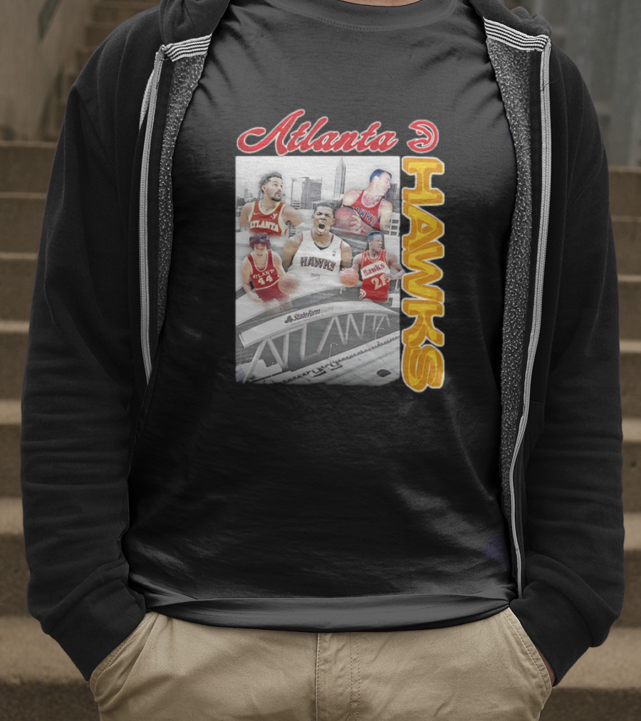 Atlanta Hawks State Farm Arena Basketball Players T-Shirt