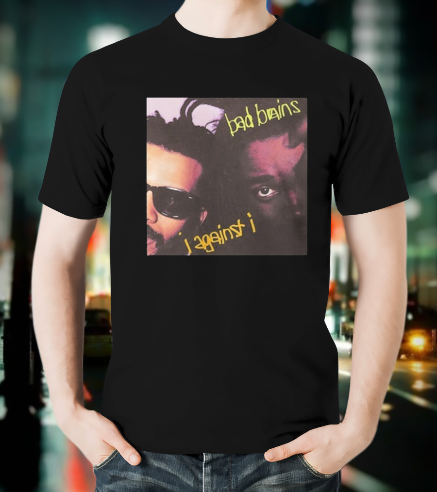 Bad Brains I Against I Album Cover Two Faces With Sunglasses And Dreadlocks T-Shirt