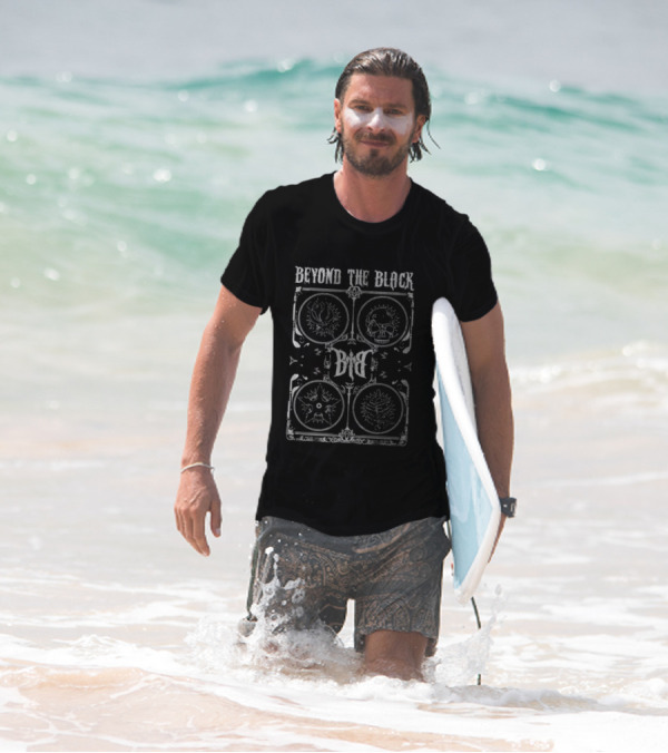 Beyond The Black Dark Artistic Symbols Illuminated Design T-Shirt