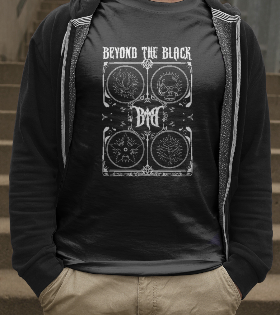 Beyond The Black Dark Artistic Symbols Illuminated Design T-Shirt