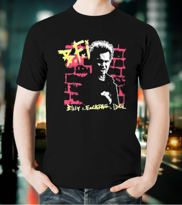 BFI Billy Fcking Idol Brick Wall Graphic T-Shirt