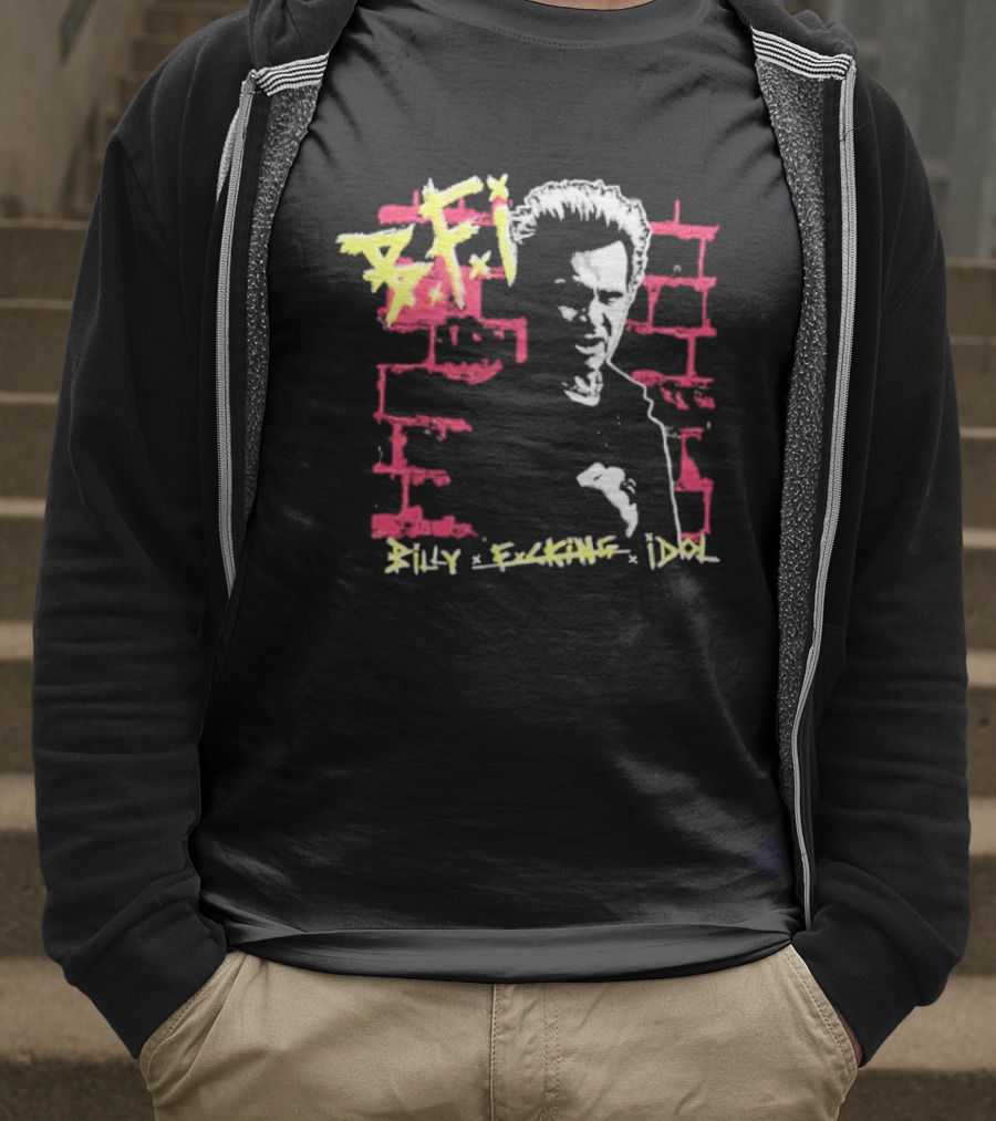 BFI Billy Fcking Idol Brick Wall Graphic T-Shirt