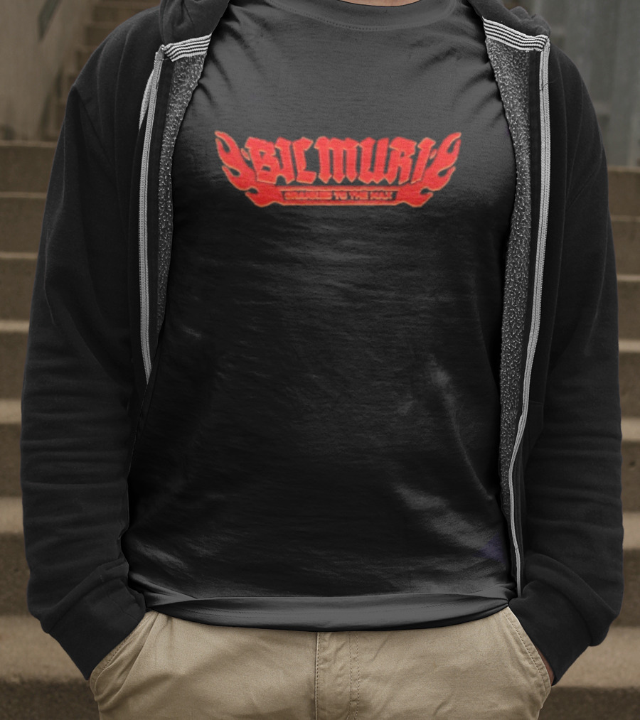 Bilmuri Cranked To The Max Flaming Hot Red Text T-Shirt