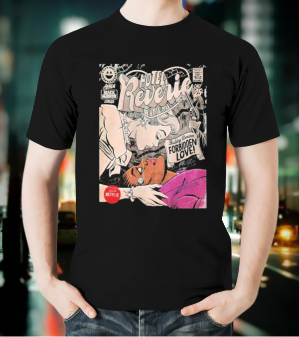Black Mirror Comics Hotel Reverie Budding Romance Forbidden Love 2025 By Butcher Billy Netflix T-Shirt