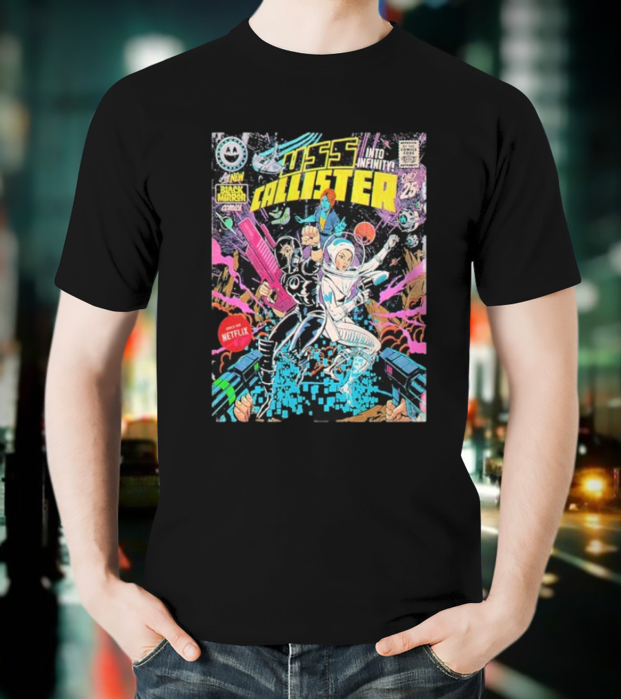 Black Mirror Comics USS Callister Into Infinity Issue 25 Netflix Official 2025 T-Shirt