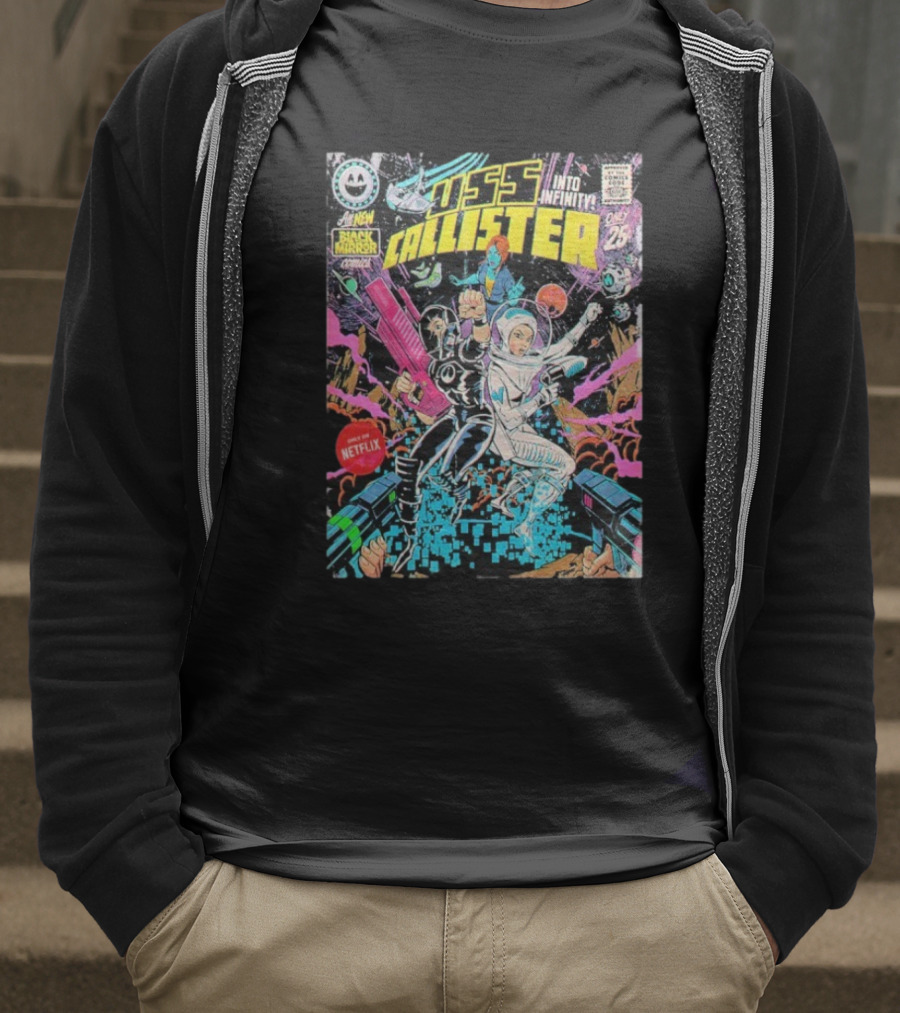 Black Mirror Comics USS Callister Into Infinity Issue 25 Netflix Official 2025 T-Shirt