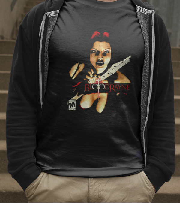 BloodRayne M Rating Femme Fatale Sword Wielder T-Shirt