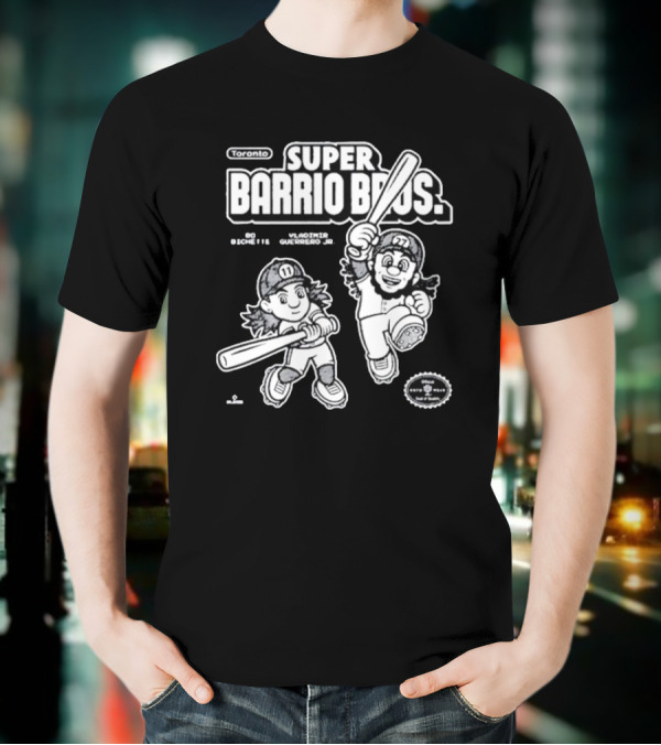 Super Barrio Bros Toronto Bo Bichette Vladimir Guerrero Jr T-Shirt