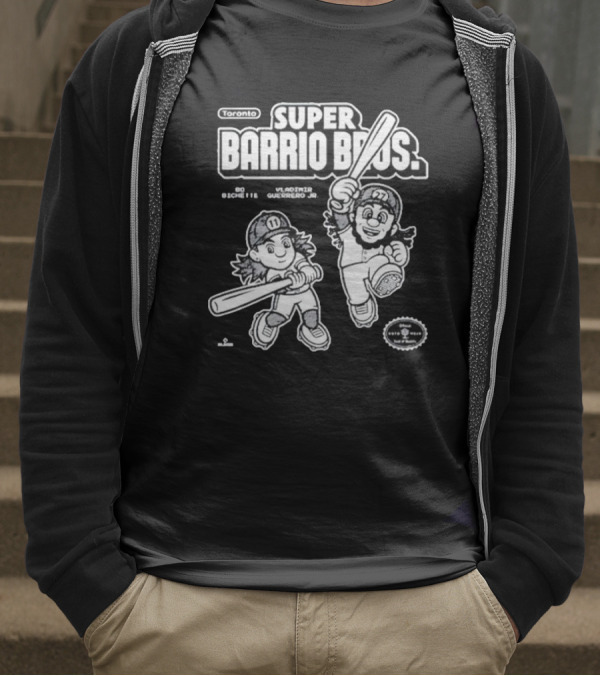 Super Barrio Bros Toronto Bo Bichette Vladimir Guerrero Jr T-Shirt
