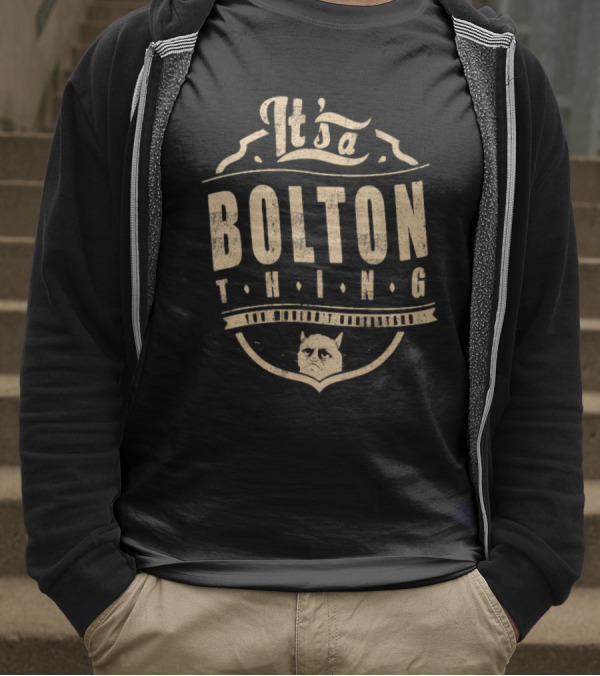It's A Bolton Thing Cat Emblem T-Shirt