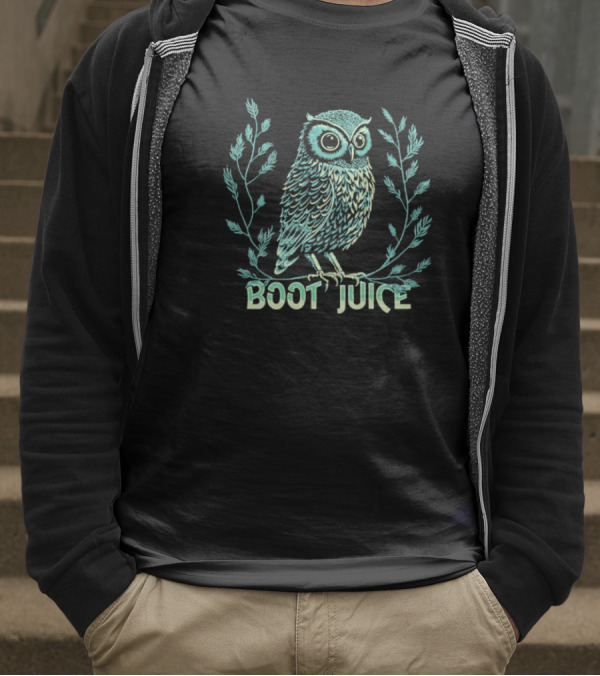 Boot Juice Owl Laurel Branches T-Shirt