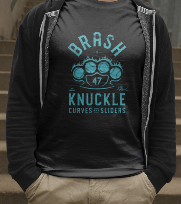 Brash Knuckle 47 Curves And Sliders T-Shirt
