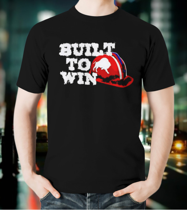 Built To Win Buffalo Bills Helmet Logo T-Shirt