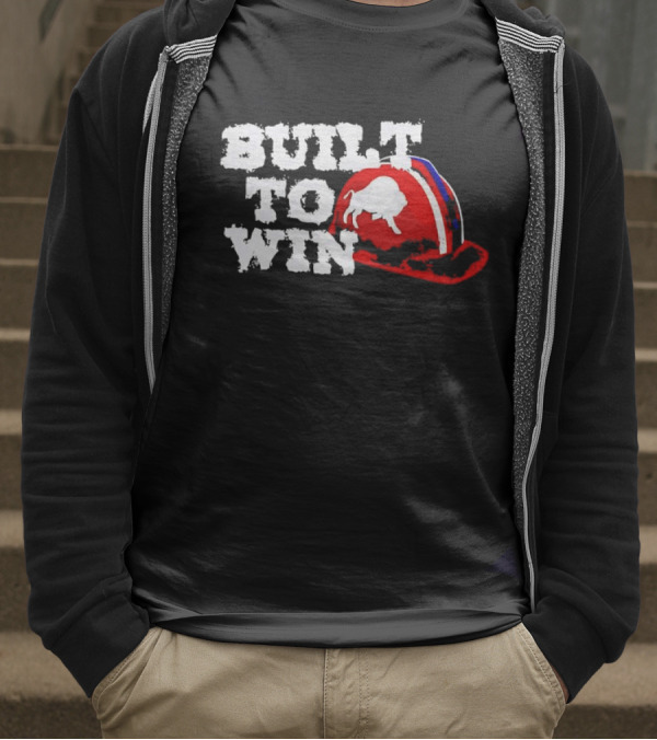 Built To Win Buffalo Bills Helmet Logo T-Shirt