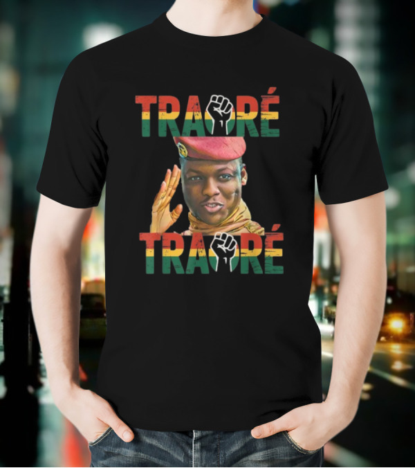 TRAORÉ Burkina Faso Patriotic Fist Symbol Ibrahim Traoré Influence T-Shirt