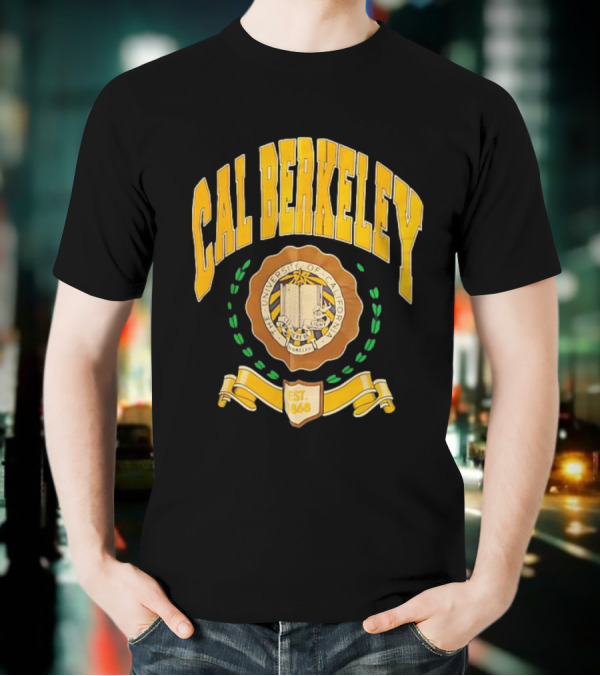 Cal Berkeley University Of California Est 1868 Crest Academic Seal T-Shirt