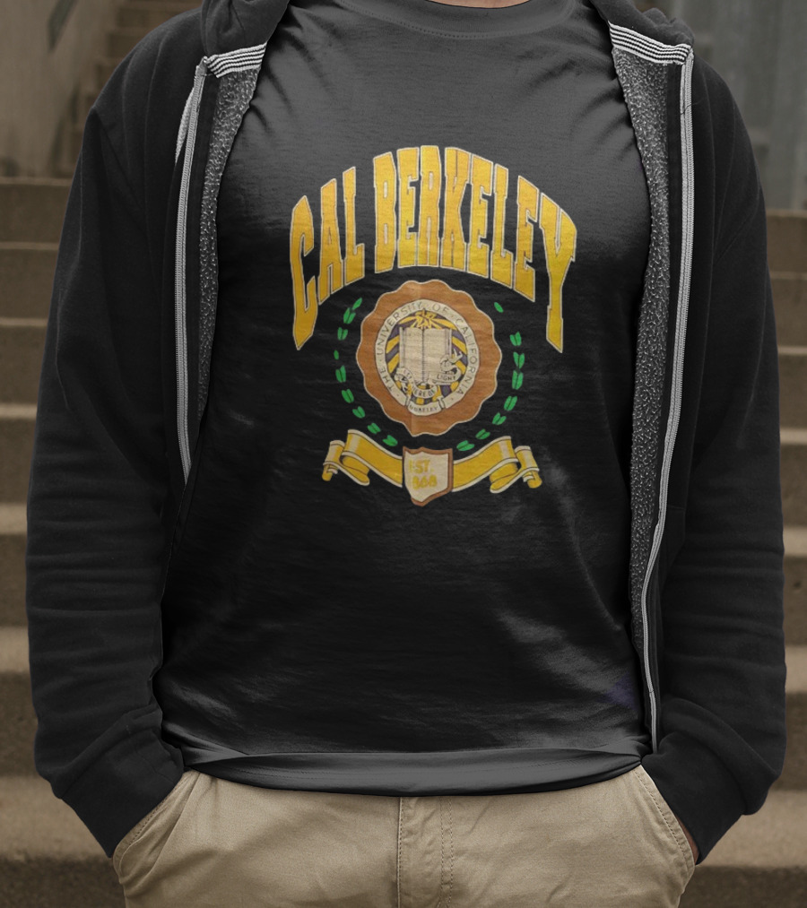 Cal Berkeley University Of California Est 1868 Crest Academic Seal T-Shirt