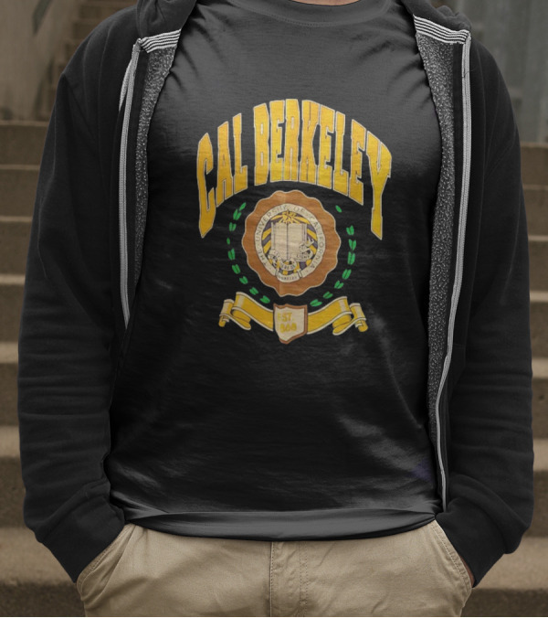 Cal Berkeley University Of California Est 1868 Crest Academic Seal T-Shirt