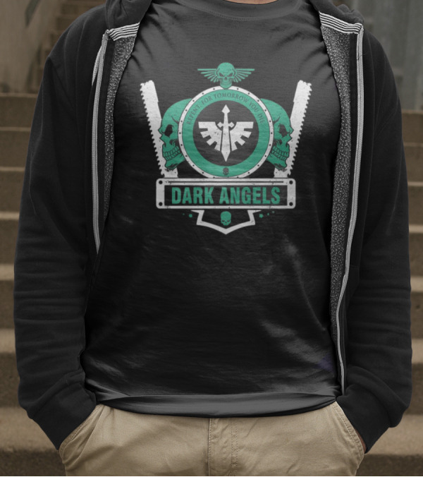 CALIBAN ELITE SHIELD V2 DARK ANGELS REPENT FOR TOMORROW YOU DIE T-Shirt