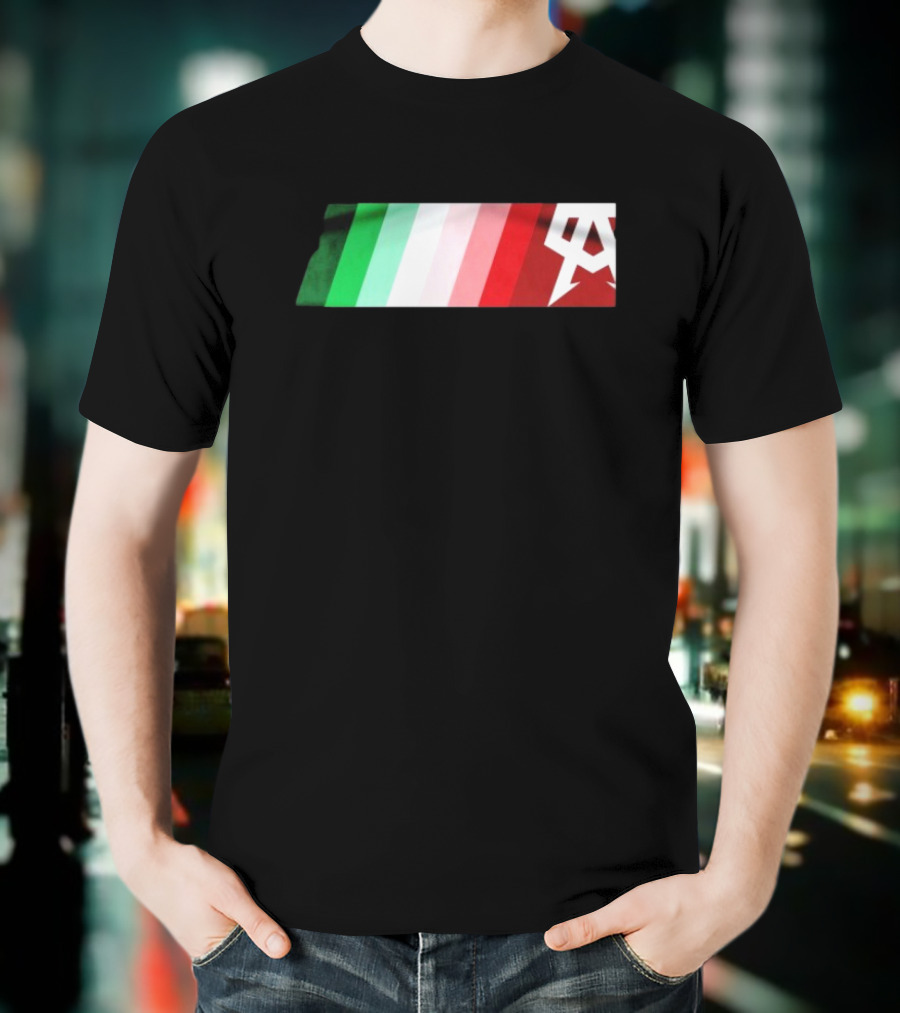 Canelo Alvarez Mexico Boxing Green White Red Symbol T-Shirt