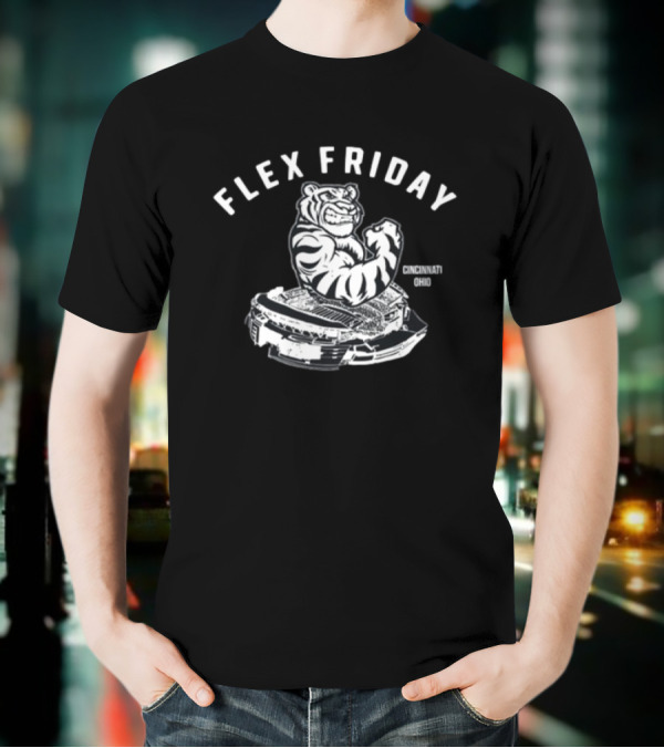 Flex Friday Cincinnati Ohio Tiger Stadium T-Shirt